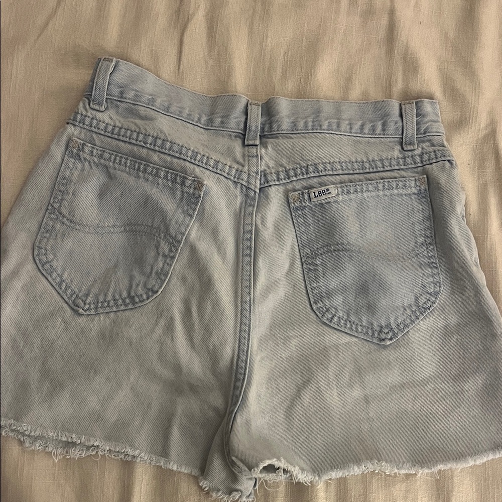 Lee Women's Faded Blue Jean Shorts